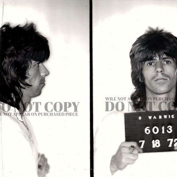 Keith Richards Mugshot Photograph 8 X 10 | Rolling Stones | Poster | Rare Print - Picture 2 of 2